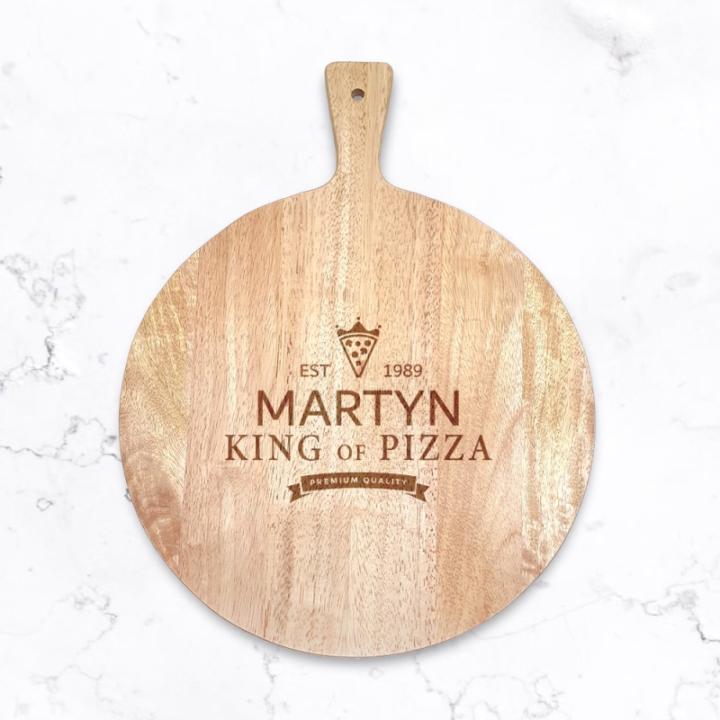 Personalised Pizza Board - King or Queen of Pizza